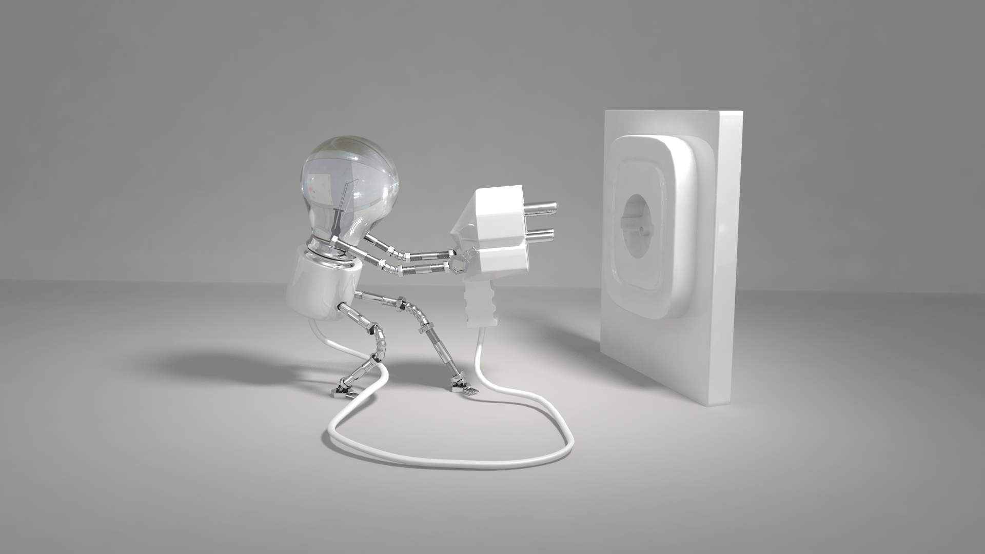 3D Character - Bulb Man