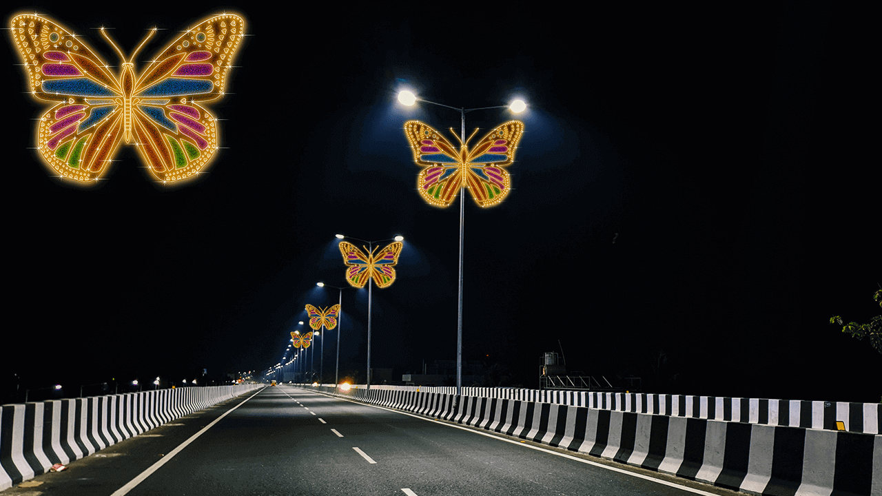 Decorative Pole Lighting - Experience a simulated presentation