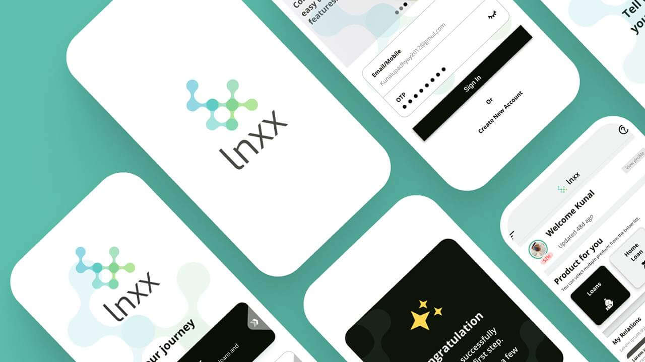Ui/UX of Lnxx - Next Generation Digital Neobank